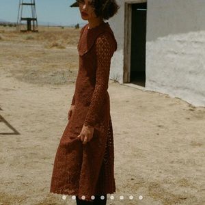 NWT Doen Eden Dress Hand Crochet Small Terre Rouge Small